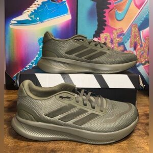 Adidas Men's RunFalcon 5 Running Shoe 9.5 olive